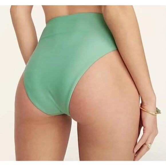 J. Crew High-rise bikini bottom Green Small - Picture 2 of 6